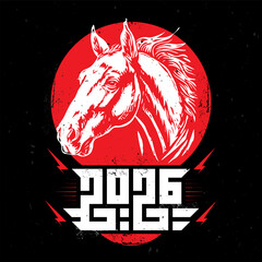 Mystic Horse: Unlocking the Secrets of the 2026 Year of the Horse. Striking animal Symbol. Welcome to Year of the Red fiery Horse.