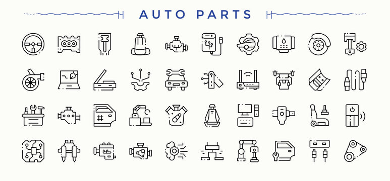Automotive Parts Icons Images – Browse 171,863 Stock Photos, Vectors ...