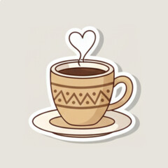 coffee cup with heart
