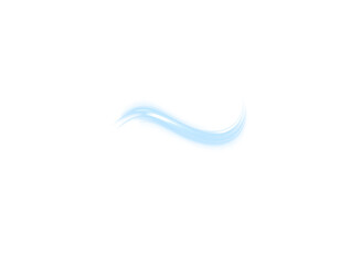 Soft blue light waves flow across the scene in a smooth transparent png effect. Their curves glide gently with airy motion. A faint sparkle highlights the edges.
