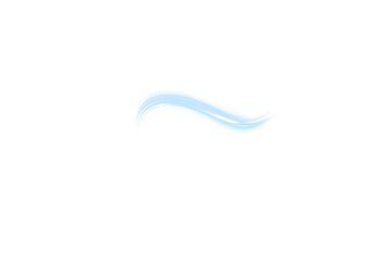 A swirling blue loop twists gently in a soft transparent png haze. Its gradients shift from bright to pale tones. Small sparkles drift around the edges. Twist light png.