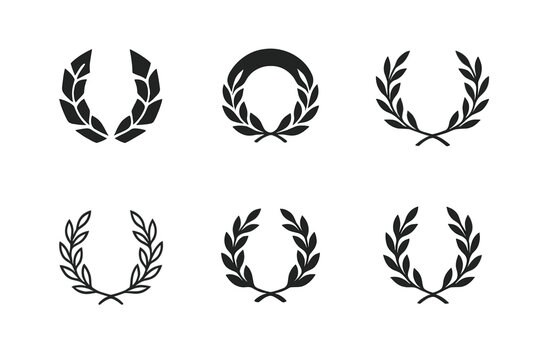 Medea Logo Variations. Medea. Icon set. Set Logo of Medea: Greek temple columns. harmonious logo variations of the same emblematic concept, each with different