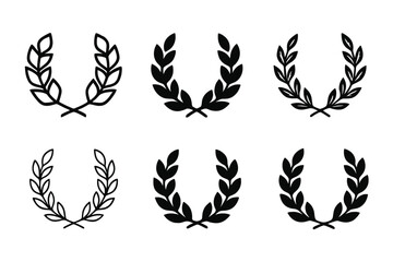 Medea Logo Variations. Medea. Icon set. Set Logo of Medea: Greek temple columns. harmonious logo variations of the same emblematic concept, each with different