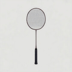 Badminton racket and shuttlecock sports equipment isolated on white for game and competition
