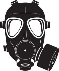 Protective gas mask safety gear illustration