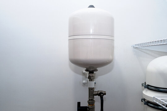 Complex residential heating manifold system with valves, gauges, and piping network