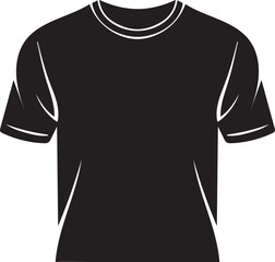 Black t-shirt clothing apparel illustration