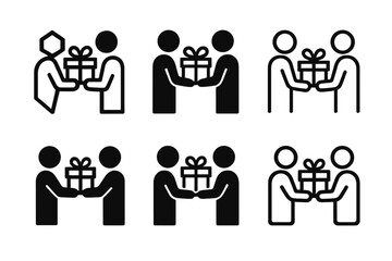 Fototapeta premium Harmonious Relationship Icons. Creating positive relationship habits for long-term success. Icon set. Set Logo of creating positive relationship habits for