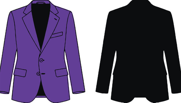 Shop stylish men blazers purple and black color fashion suits