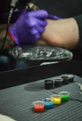 tinta de colores para tatuar 