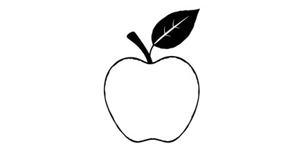 apple,silhouette,vector,fruit,icon,outline,shape,graphic,flat,solid,black,clipart,minimal,nature,food,healthy,organic,leaf,stem,round,shadow,monochrome,emblem,stamp,figure,profile,design,pattern,symbo