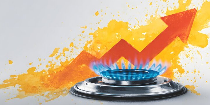 Gas Price Surge Concept – Rising Energy Costs and Economic Pressure Illustration
