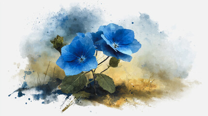 Elegant wedding invitation card background . Minimal hand painted watercolor Hydrangea flowers texture template background. Design for wedding, vip cover, poster, rsvp moderncard.Valentine's Day