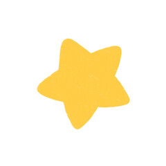 star shape vector illustration crayon style