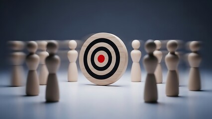 Achieving business goals with focused team alignment and clear direction, targeting success and aiming high for growth and professional achievement