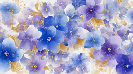 Elegant wedding invitation card background . Minimal hand painted watercolor Hydrangea flowers texture template background. Design for wedding, vip cover, poster, rsvp moderncard.Valentine's Day