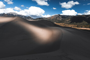 Shadows over great sand dunes national park