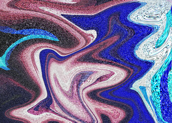 Vibrant Abstract Swirl Texture in Blue and Pink Tones