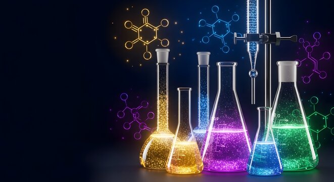 abstract background with glowing lights