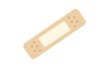 Simple bandage isolated adhesive medical plaster icon vector on white background