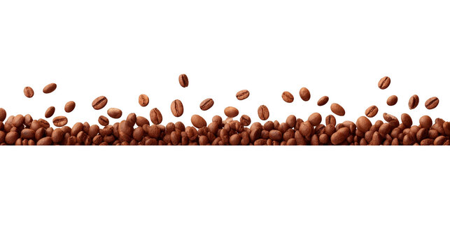 Coffee bean brown roasted isolated falling horizontal food caffeine aromatic background coffee bean brown roasted isolated falling horizontal food caffeine aromatic background fresh ingredient
