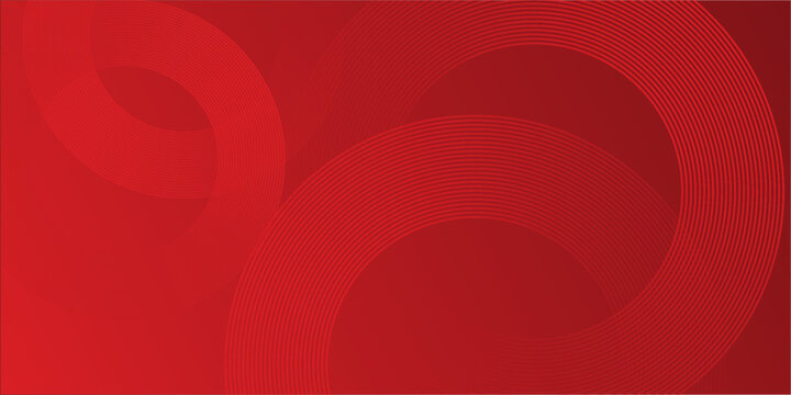 Collection of red concentric circles. Collection of radial sound wave or sonar rings. Pack of radar icon symbols, targets, dashed lines, halftones.