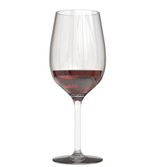 Elegant red wine glass showcasing rich wine, ideal for celebrations and gatherings