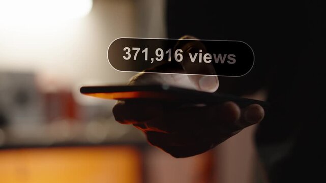 Views Rising Fast &ndash; Viral Content Concept