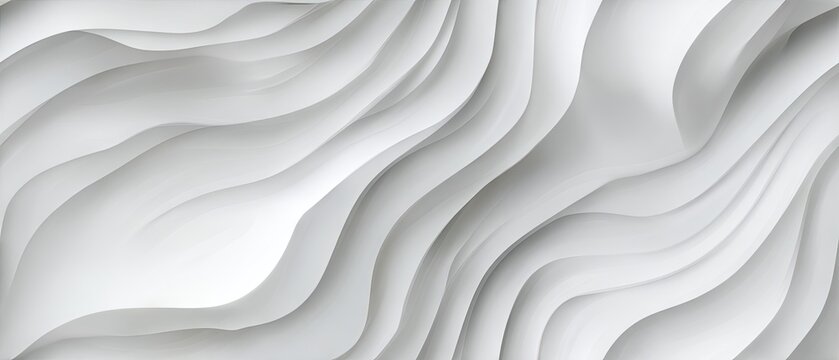 Abstract white wavy pattern design for seamless backgrounds, banners, or presentations on wall textures