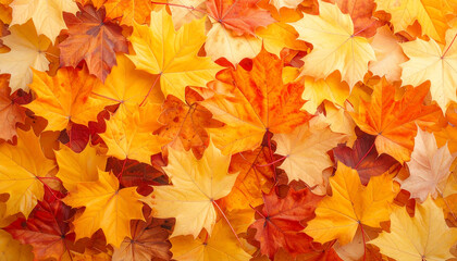 Autumn Maple Leaves Background