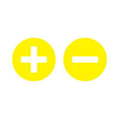 Obraz premium plus minus button icon