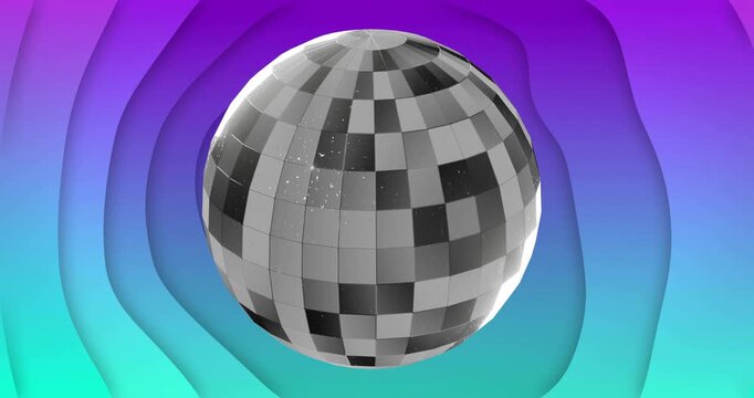 Playback starting disco sphere rotating, glint moving, sparks drifting, showing reflection change