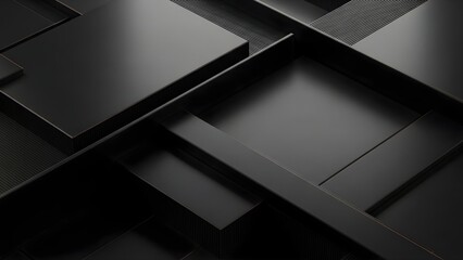 Modern abstract dark geometric background with textured surfaces