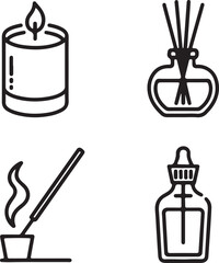 set of vector Christmas icons illustration