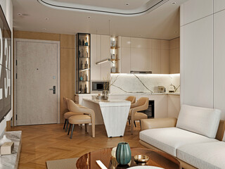 interior luxury apartment comfortable suite lounge