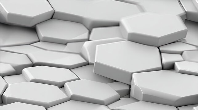 Modern decorative design featuring seamless white hexagon spiral pattern for 3D wallpaper stretch ceiling in contemporary interiors