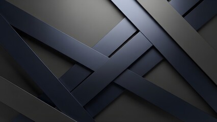 Abstract dark geometric interwoven stripes pattern background design