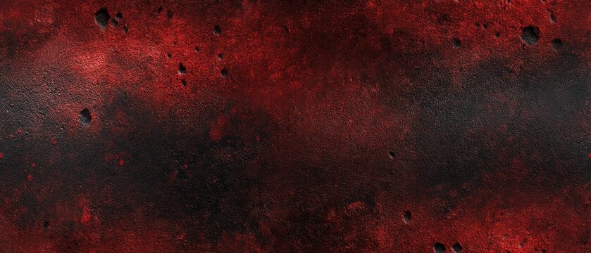 Bold red grunge background with dark texture, perfect for adding text or designs, showcasing the beauty of merged colors and textures