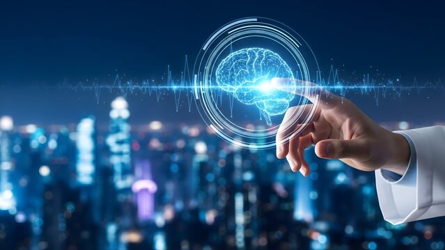 Artificial intelligence brain interface with human interaction