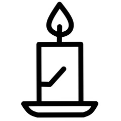 Candle Icon Vector 