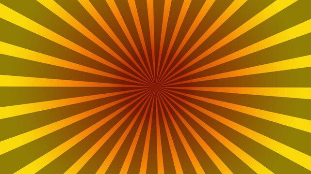 Motion sunburst abstract background, Dynamic abstract background animation footage with yellow rays bursting from center forming circular design great for adding energy and vibrancy to projects