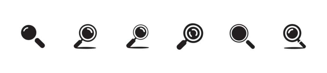 Zoom in and zoom out symbol, magnifying glass symbol, Magnifying glass logo, vector illustration EPS 10.