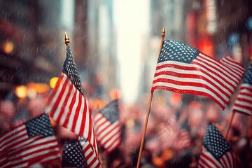 Abstract concept illustrating the bravery dedication and patriotic values of veterans today.