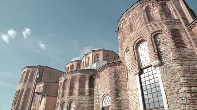 View of the Pantocrator Monastery. Istanbul. Turkey. February 19, 2023