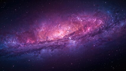 Fototapeta premium A picture of the galaxy with stars and colorful cosmic dust in space.