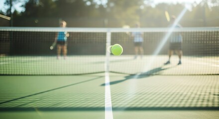 Tennis Ball in Motion for Sports Marketing Campaigns