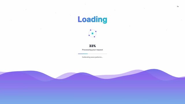 Modern Seamless Loading Animation Loop - Loading Screen, Progress Bar, Buffering, Wait Screen, UI UX Interface Background Video.	
