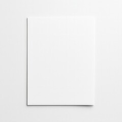 Blank White Canvas for Creative Projects and Minimalist Design