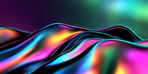 A Captivating and Colorful Abstract Background Featuring Wavy Patterns That Evoke a Sense of Mystical Fantasy and Dreamlike Energy