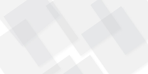 Abstract White and grey geometric overlapping rectangle with web technology transparent lines. minimal digital triangle geometric web concept glossy square layer template background.	
